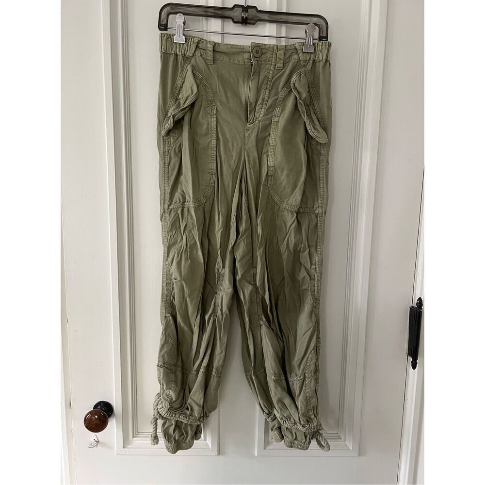 Free People light green lightweight cargo pants S